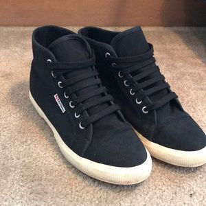 Black Hightop Supergas, Size 10